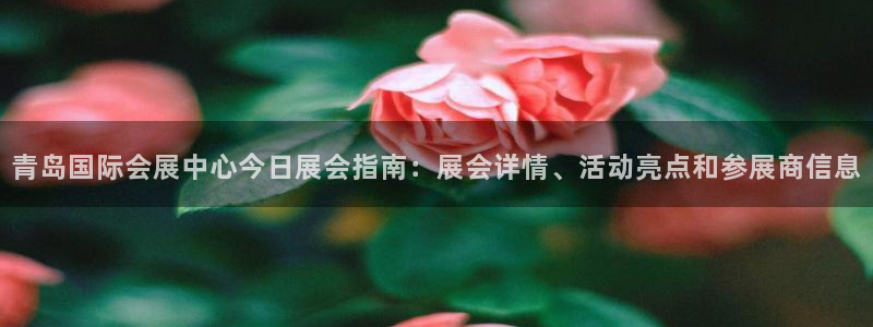 果博网站二维码：青岛国际会展中心今日展会指南：展会详情、活动亮点和参展商信息