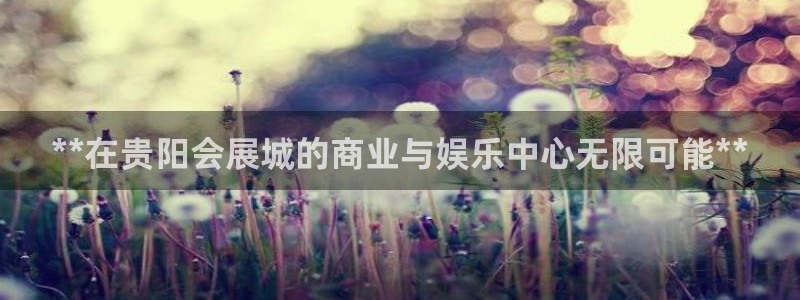 果博客服微信是多少：**在贵阳会展城的商业与娱乐中心无限可能**