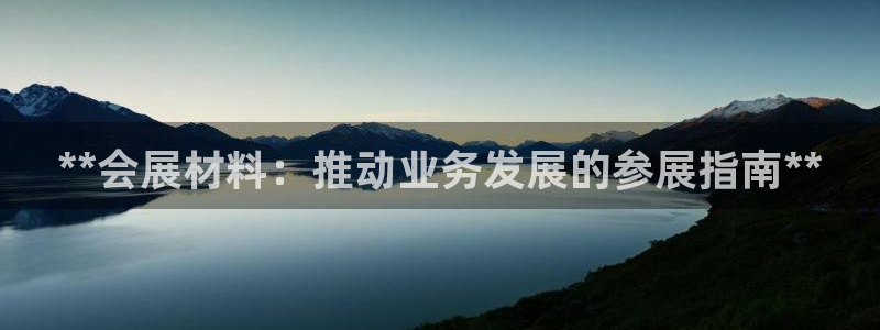 果博平台真实吗安全吗可信吗：**会展材料：推动业务发展的参展指南**