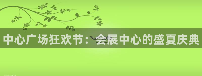 果博怎么注册账号和密码：中心广场狂欢节：会展中心的盛夏庆典